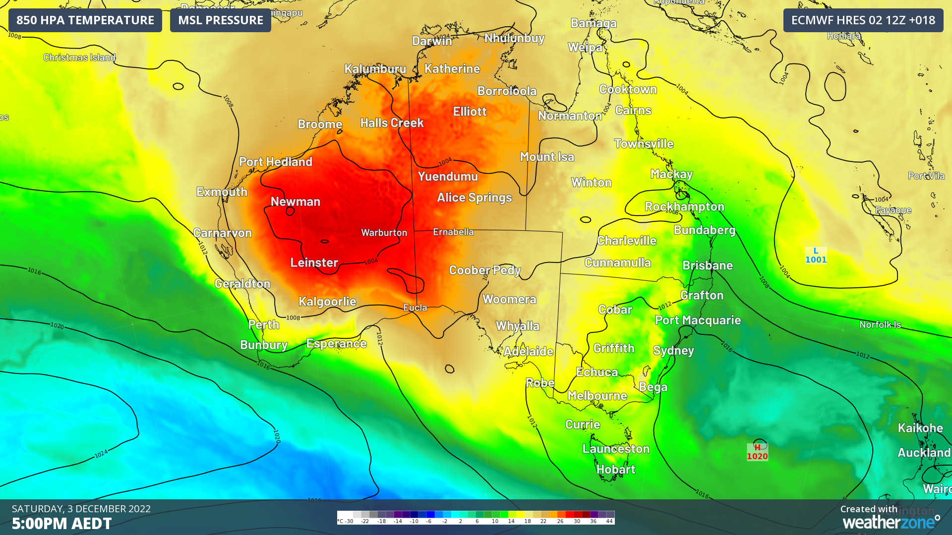 Australia's heat engine firing up